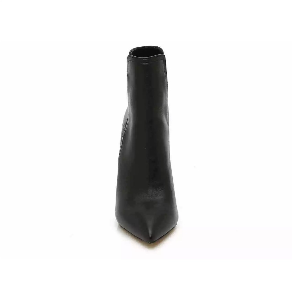 Steve Madden Zanta Leather black cute bootie - Picture 4 of 6
